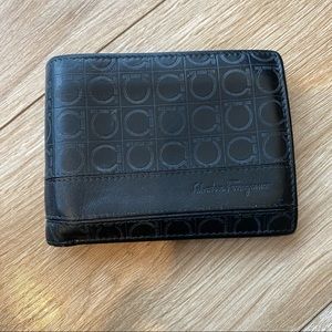 Salvatore Ferragamo Black Iconic logo Wallet